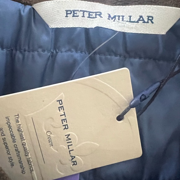 Peter Millar Mens Navy Blue Waxed Cotton Safari Field Jacket Size XL NWT $350 - Picture 8 of 15